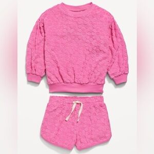 Toddler Old Navy Terry Sweatshirt and Shorts Set